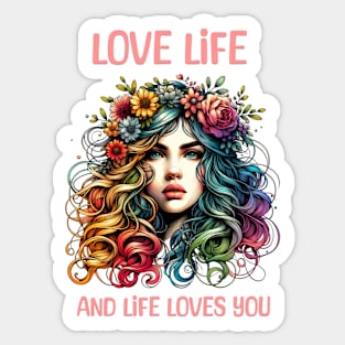 Women Inspiration Saying Motivational love life,Inspiration for women, Positive quote for women, Positive quote for girl Sticker